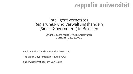Smart Government 2021 - Brasilien