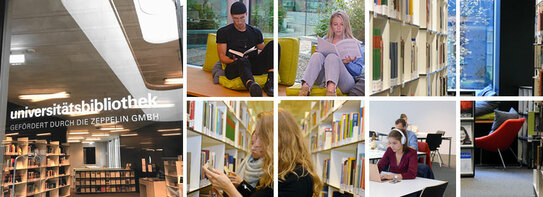 Der Bibliothekszugang an der Zeppelin Universität ist, sowohl digital als vor Ort, zur jeder Tagesuhrzeit möglich. Foto: ZU/Lena Reiner