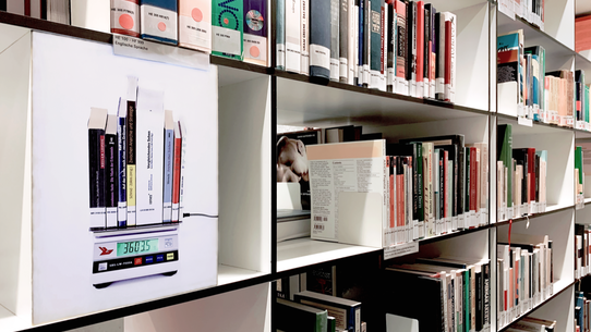 Kunstinstallation in der Bibliothek der Zeppelin Universität - Christof Salzmann