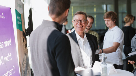 Nach den Pitches ist vor den Pitches: Im Gespräch über Start-up Ideen.