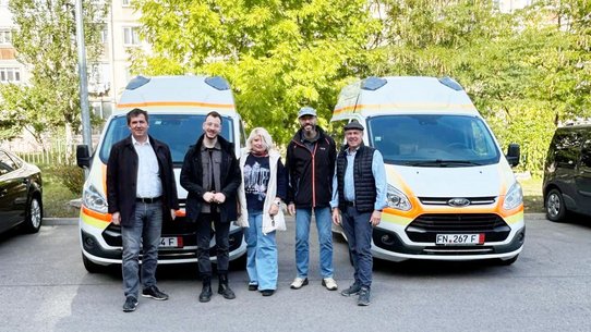 ZU-Student Matthias Eckmann war mit einem Konvoi mit Hilfsgütern in der Ukraine.