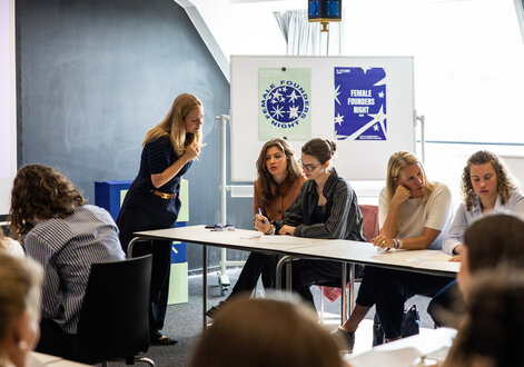 ‘I need a lot of capital for that’: that is the focus of a workshop led by the founder, Francesca Barbera-Eckert. ‘I need a lot of capital for that’: that is the focus of a workshop led by the founder, Francesca Barbera-Eckert.