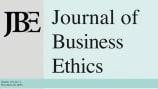 New Publication in the Journal of Business Ethics