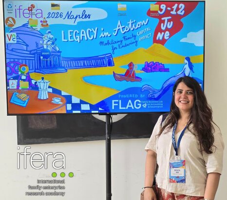 Dr. Quratul Aan at the IFERA Conference 2026 in Naples Dr. Quratul Aan at the IFERA Conference 2026 in Naples