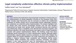 Legal complexity undermines effective climate policy implementation