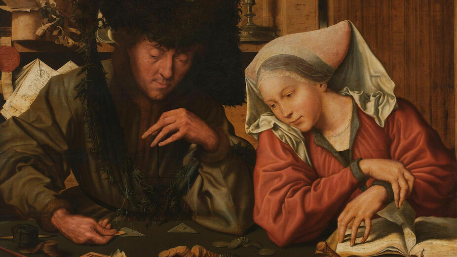 Marinus van Reymerswalde: Money Changers, first half of the 16th century, Hermitage Museum.