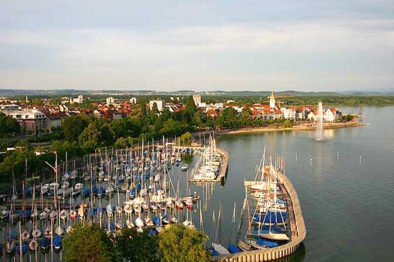 Luftaufnahme Friedrichshafen Hafen