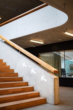 Staircase in the university building | Photo: ZU, Ilja Mess