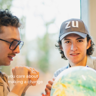 Students with the slogan “Making Changes”