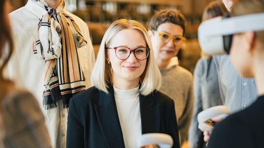 Students wearing VR glasses | Photo: ZU, Ilja Mess