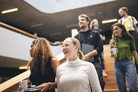 Students in the university building | Photo: ZU, Ilja Mess