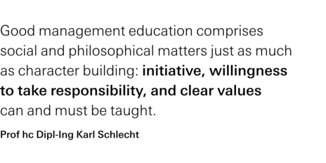 Zitat Karl Schlecht Englisch